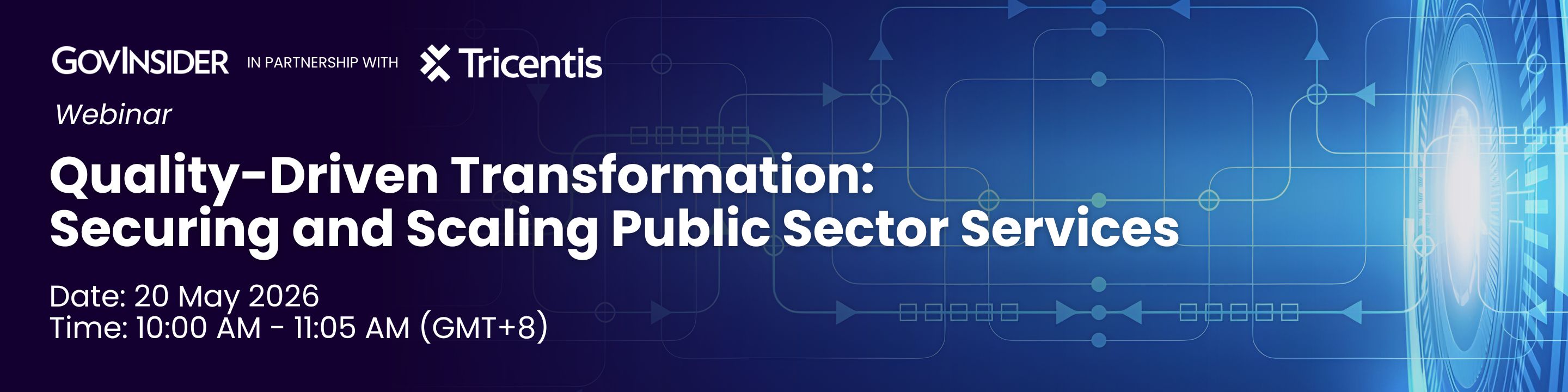 event banner for Quality-Driven Transformation: Securing and Scaling Public Sector Services​